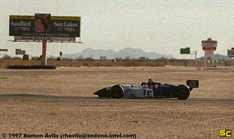 Herta in Rahal's car