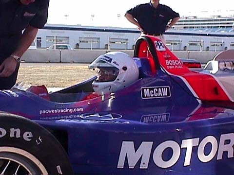 Bruce in his own car